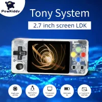 POWKIDDY LDK Horizontal Version 2.6-Inch IPS Screen Handheld Game Players Open System Retro Game Console Childrens Gifts