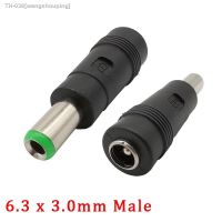 ❁ 2/5/10Pcs DC 5.5x2.1mm Female Jack to 6.3x3.0mm Male Plug DC Power Conversion Head Charging Socket Connector for Notebook Laptop