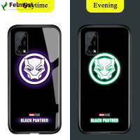 สำหรับ Realme เซลล์เคสโทรศัพท์7 5G ส่องสว่างเรืองแสงในที่มืดเคสโทรศัพท์มหัศจรรย์สำหรับเด็กผู้ชายซูเปอร์ฮีโร่สำหรับโลโก้ผู้ชายเคสมันวาวสไปเดอร์แมนไอรอนแมนกระจกเทมเปอร์ธอร์เคสฝาหลัง