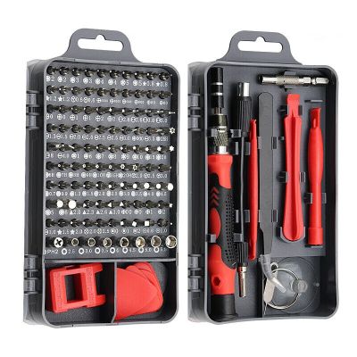 【CW】 115 in 1 Magnetic Precision Screwdriver Set Screw Bits PC Computer Mobile Phone Laptop Repair Hand Tool Kit