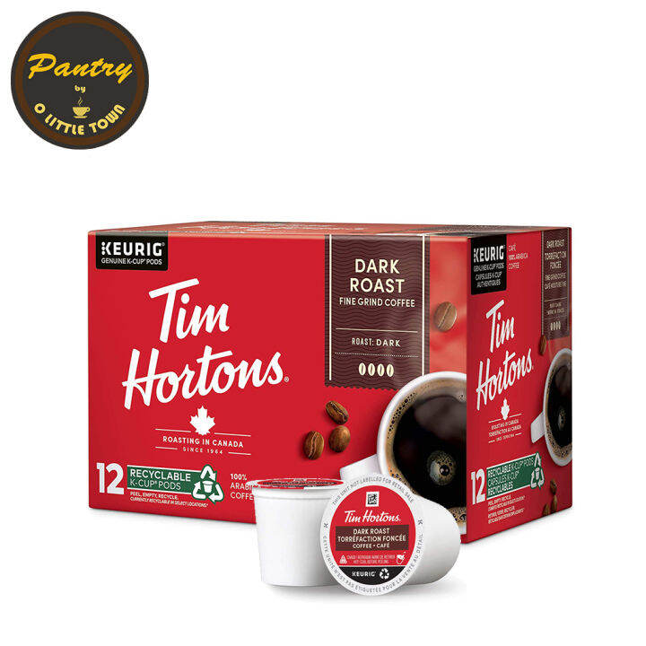 Tim Horton's Dark Roast Keurig KCup Pods, Dark Roast Coffee, 12 Pods/24 Pods, Canada Lazada PH
