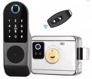 Giá Tốt Khóa điện tử vân tay thông minh cửa sắt 507 Remote 2 mặt vân tay