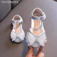 【hot】△™  Flat Sandals Fashion Bow Rhinestone Baby Shoes Kids Wedding E618