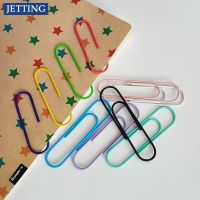 10Pcs/lot 100mm Metal Big Paper Clips Large Colorful Notes Classified Clips Bookmark Student Stationery School Office Supplies