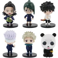 ✅ของเล่น Action Figure Anime น่ารักรูป Jujutsu Kaisen โกโจซาเทอรุ GOTO Satoru Inumaki Toge Okkotsu Yuta 6ชิ้น/เซ็ต