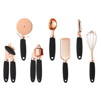 ✥┅♣ 7pcs/sets Stainless Steel Kitchen Gadget Bottle Opener Can Opener Egg Beater Melon Shaving Ice Cream Spoon Cake Press