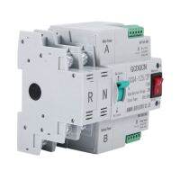 4X Dual-Power Automatic Transfer Switch 2P 100A Household 35mm Rail Installation