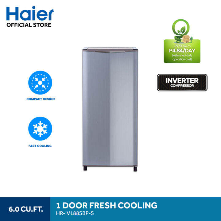 Haier HRIV188SBPS 6.0 cu. ft. Inverter Single Door Refrigerator