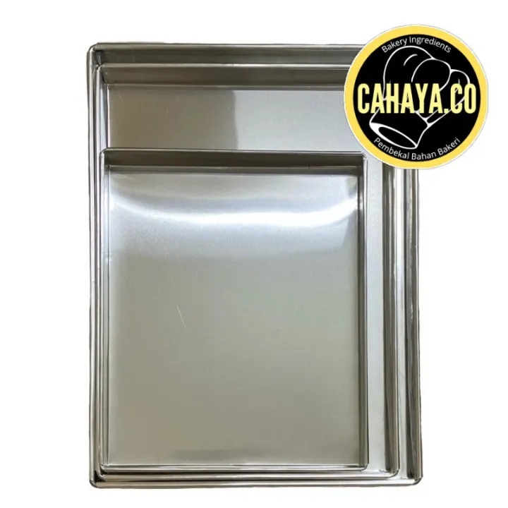 1 inch Height Thin Handmade Aluminium Baking Tray for Swiss roll