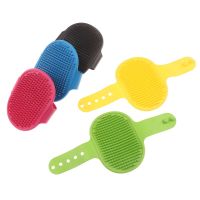 1Pc Pet Dog Cat Bath Brush Comb Rubber Glove Hair Fur Grooming Massaging Massage Pet Shower Dog Brushes Toys Brushes  Combs