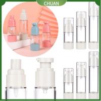 CHUAN 15/30/50ml พกพาสะดวก ปั๊มบีบ บำรุงผิว ขวดรีฟิล ขวดสูญญากาศ โลชั่นสเปรย์ ภาชนะเปล่า