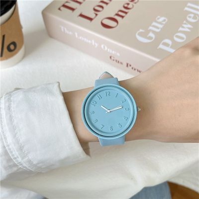นาฬิกาข้อมือควอตซ์ผู้หญิงหญิงสาวนาฬิกาหนังนาฬิกาข้อมือผู้หญิงแฟชั่นสไตล์แนวสปอร์ตสำหรับผู้หญิง