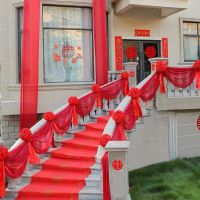 [COD] Balcony veil wedding decoration set pull flower door balloon room staircase supplies