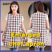 【hot sale】⊕﹍ D13 [GOTOOL]Enlarged apron breathable cotton sleeveless waistcoat home kitchen apron large pocket anti-fouling waterproof apron fashion womens work apron