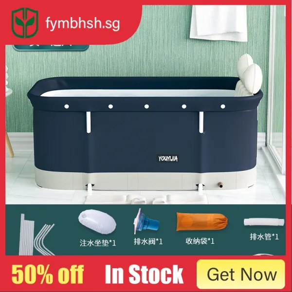 Foldable Bathtub Set Portable Soaking Tub Bucket For Family Spa Bathtub