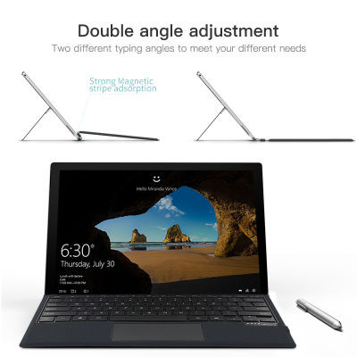 คีย์บอร์ดแท็บเล็ตไร้สายสำหรับ Surface Pro 7 Plus 8 9X6 5 4 Go 1 2 3พร้อมแป้นพิมพ์แล็ปท็อป Trackpad แสงด้านหลังที่มีสีสัน