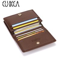 CUIKCA New PU Leather Vintage Purses Coins Wallet  Women Men Wallet Slim Wallet ID Credit Business Card Holders