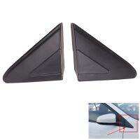 1Pair Car Front Window Glass Triangle Plate Side Mirror Corner Garnish Cover Panel for Toyota Vios Yaris L 2014-2017