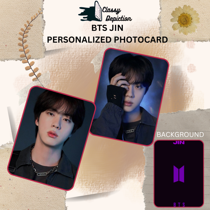 BTS JIN PERSONALIZED PHOTOCARD | Lazada PH