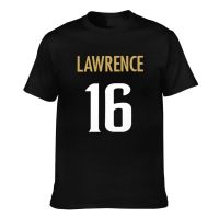 พรีเมี่ยมคุณภาพ Trevor Lawrence ฟุตบอล #16 Jacksonville (1) ผ้าฝ้าย Gildan เสื้อยืด