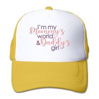 MDhat I M Daddy S Girlคนขับรถบรรทุกตาข่ายหมวก/หมวกปรับได้สำหรับUnisex Black