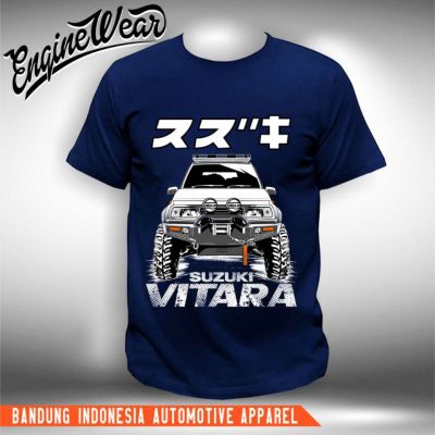 เสื้อยืด พิมพ์ลายรถยนต์ Suzuki vitara escudo jeep สําหรับผู้ชาย