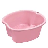 【CW】Large Foot Bath Spa Tub Basin Bucket Soak Feet Detox Pedicure Massage 3 Colorshot