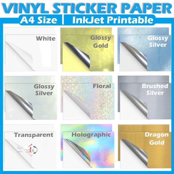 Holographic Sticker Paper Clear Printing Printable Glossy for Inkjet