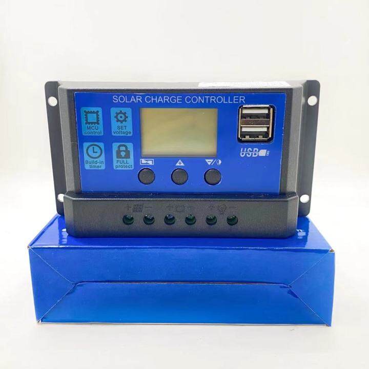 10a-20a-30a-solar-panel-charger-controller-battery-regulator-usb-lcd-โซล่าชาร์จเจอร์