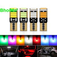 BhoiMo T10 Led W5W WY5W Super Bright 194 8SMD 7020 Car Light Side Marker Parking License Plate Interior Signal Tail Lamp Bulb