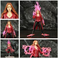 Cosetteme Marvel Scarlet Witch 6  Movie Action Figure Wanda Django Maximoff Heroine Avenger 4 Endgame Legends ZD Toys Elizabeth Olsen Doll