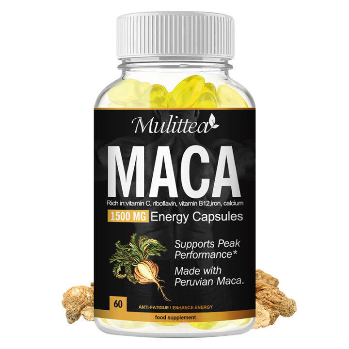 Maca energy Capsules for man antifatigue enhance desire increase