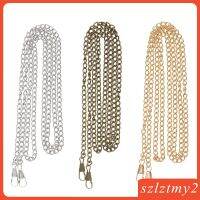 [galendale] Skinny Purse Handbag Shoulder Bag Strap Sliver Chain DIY Bag 120cm