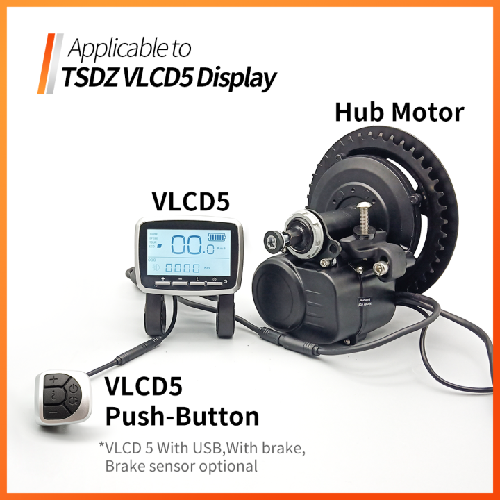 อุปกรณ์เสริมจอแสดงผลปุ่มปฏิบัติการ-vlcd5จอแสดงผล-vlcd5เหมาะสำหรับชุด-tsdz2กลางมอเตอร์-tongsheng