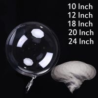 10pcs 10-24inch Transparent Bobo Bubble Balloon Clear Inflatable Air Helium Globos Wedding Birthday Party Decoration Baby Shower Balloons