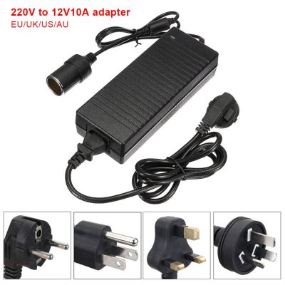 ”【；【-= 220V To 12V Portable Power Adapter Camping Voltage Converter Accessories