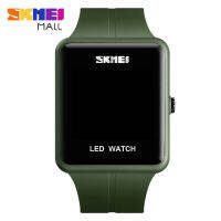 SKMEI 1541ผู้หญิงวันที่นาฬิกาควอตซ์คู่ไฟ LED แฟชั่นที่เรียบง่ายนาฬิกาข้อมือกระจกโค้งออกแบบ30เมตรกันน้ำ