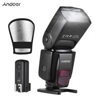 Andoer AD560 IV 2.4G แบบไร้สายกล้อง Slave แฟลช Speedlite GN50พร้อม Flash Trigger Reflector Diffuser สำหรับกล้อง DSLR