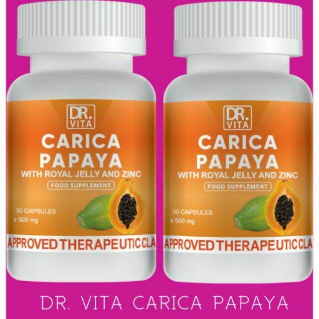DR.VITA CARICA PAPAYA WITH ROYAL JELLY AND ZINC FOOD SUPPLEMENT Lazada PH