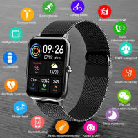 LIGE ใหม่ Smart Watch ผู้ชายเต็มหน้าจอสัมผัสกีฬานาฬิกาออกกำลังกาย IP67กันน้ำบลูทูธสำหรับ Android Ios 2021 S Mart W Atch ผู้ชายกล่อง