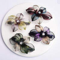 Spot Gifts Younie Copper Silk Butterfly Handmade Flower Plate Hair Top Hairpin Haircase Card Fairy Gas Horsetail Back