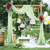 【YF】 3/4/6m Wedding Decoration Tulle Arch Drapage Drapery Fabric Birthday Supplies Ceremony