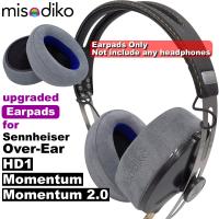 อะไหล่แผ่นรองหูอัปเกรดของมิโซไดโกะสำหรับหูฟังครอบหู Sennheiser โมเมนตัม1.0/ 2.0 HD1