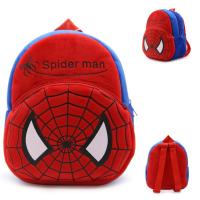 Spidermans Minnies Mickeys อนุบาลชายหญิง Schoolbags การ์ตูนน่ารักเด็ก Plush กระเป๋านักเรียนกระเป๋าเป้สะพายหลังของเล่นกระเป๋าเป้สะพายหลัง