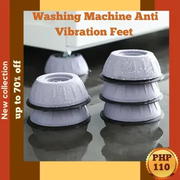 Anti Vibration Pads for Washing Machine 4 Pcs Shock and Noise Cancelling  Washer Dryer Support Anti-Walk Foot Pads Anti Slip Fridge Bed Leveling Mat