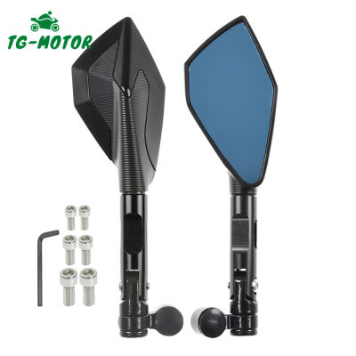 TG-Motor Motorcycle Side Mirror 8 10mm Rear View Rearview Mirrors For YAMAHA MT07 MT09 MT-07 For Kawasaki Z900 Z900RS Z800 Z1000