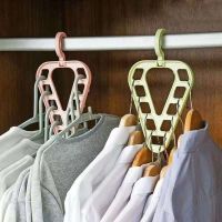 [hot]❧  New 9-Hole Space-saving Hanger Closet Organizer Multi-functional 360° Rotating Drying Racks