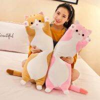 50เซนติเมตร S Quishy แมวตุ๊กตาของเล่นนุ่มพิเศษ Kawaii แมวยาวร่างกายสัตว์ Plushie P Eluche P Elucia นอนสหายเด็กของขวัญ