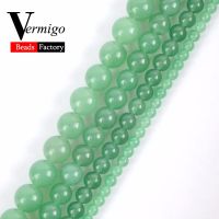 Wholesale Green Chalcedony Jades Natural Stone Beads Round Loose Beads For Jewelry Making 4 12mm Diy Bracelet 15 quot;