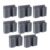 8PCS Wall Mount Holders Self-Adhesive Remote Control Plug Holder for Home Bedroom Bedside Wall